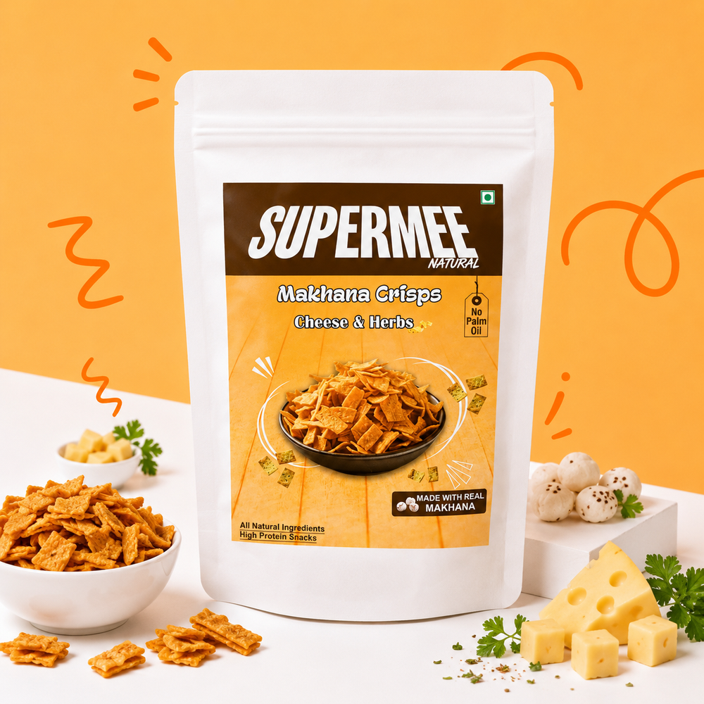 Supermee Natural Makhana Crisps - Pack of 3